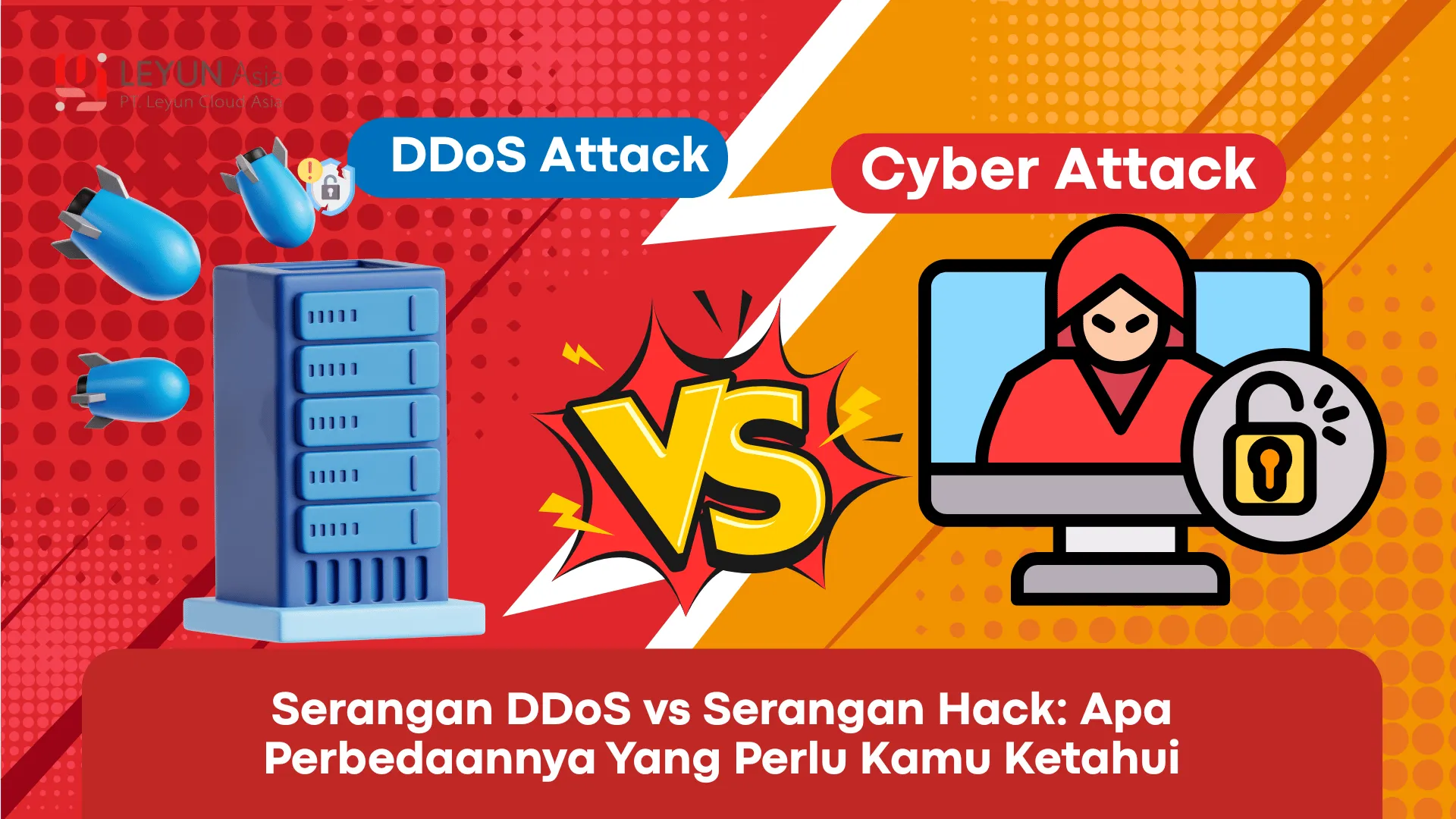 Serangan DDoS vs Serangan Hack